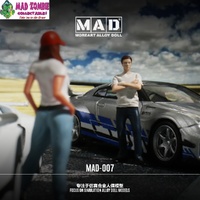 MoreArt 1/64 Scale - A-Grey Hand in Pocket Man Doll (Diecast Model) - (PRE-ORDER)