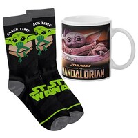 Star Wars Mandalorian Mug & Sock Pack - Mando & Child
