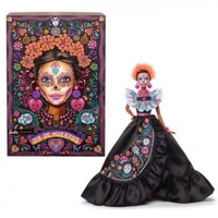 Barbie Signature Día De Muertos 2024 Collectible Barbie Doll in Ruffled Black Gown