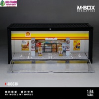 M-Box 1/64 Scale - Shell Gas Station Scene (Lighted) - (PRE-ORDER)