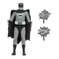 Batman 1966 - DC Retro 6" Action Figure Wv4 - Batman (Black & White Tv Variant)