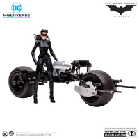 The Dark Knight Rises (2012) - Catwoman & Batpod DC Multiverse Gold Label 7" Scale Action Figure Vehicle 2-Pack