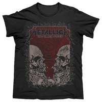 METALLICA THE BLACK ALBUM TEE SHIRT - CHARCOAL