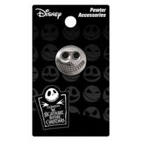 Nightmare Before Christmas Barrel Mask Pewter Lapel Pin