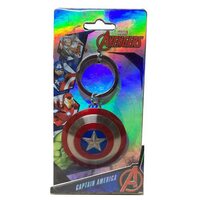 Captain America Shield Pewter Key Chain