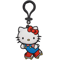 Hello Kitty on Roller Skates Soft Touch PVC Bag Clip