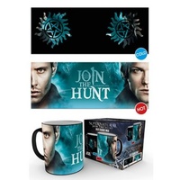 Supernatural Sam and Dean Symbol HEAT CHANGING Mug