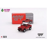 Mini GT 1/64 - Land Rover Defender 90 Pickup -- Masai Red