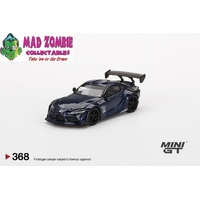 True Scale Miniatures Mini GT 1:64 - HKS Toyota GR Supra (A90) Downshift Blue