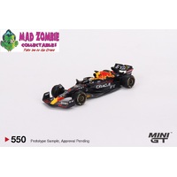 Mini GT 1/64 Oracle Red Bull Racing RB18 #1 Max Verstappen 2022 Monaco Grand Prix 3rd Place