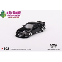 Mini GT 1/64 - Nissan Silvia (S15) Rocket Bunny  Black Pearl