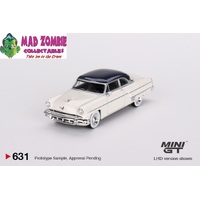 Mini GT 1/64 - Lincoln Capri 1954 Arctic White / Atlantic Blue