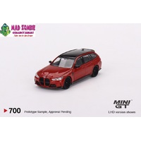 Mini GT 1/64 - BMW M3 Competition Touring (G81) Toronto Red Metallic