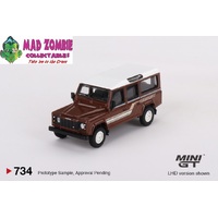 Mini GT 1/64 - Land Rover Defender 110 County Station Wagon Russet Brown