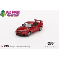 Mini GT 1/64 - Nissan Skyline GT-R (R34) V-Spec Active Red