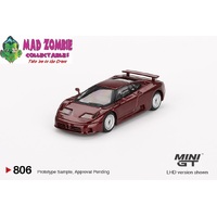 Mini GT 1/64 - Bugatti EB110 GT Dark Red Metallic