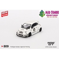 Mini GT 1/64 - LB-WORKS x Abas Works ABARTH 595 Gara White