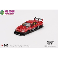 MINI GT 1/64 - Nissan LB-ER34 Super Silhouette SKYLINE Red/Black