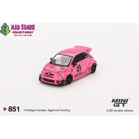 Mini GT 1/64 - ABARTH 595 LB-WORKS x Abas Works Pink - PRE-ORDER
