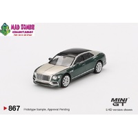 Mini GT 1/64 - Bentley Flying Spur White Sand Verdant - PRE-ORDER