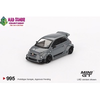 MINI GT 1/64 - Abarth 595 LB-WORKS x Abas Works Grey - PRE-ORDER