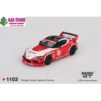 MINI GT 1/64 - LB★WORKS Toyota GR Supra Red/White - PRE-ORDER