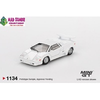 MINI GT 1/64 - Lamborghini Countach 25th Anniversary White - PRE-ORDER