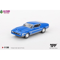 MINI GT 1/64 - Ford Mustang Mach 1 Grabber Blue - PRE-ORDER