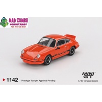 MINI GT 1/64 - Porsche 911 Carrera RS 2.7 Tangerine with Black Livery - PRE-ORDER