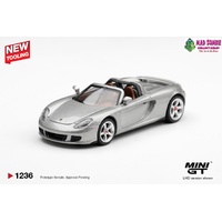 MINI GT 1/64  - Porsche Carrera GT GT Silver - NEW TOOLING - (PRE-ORDER)