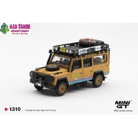 MINI GT 1/64  - Land Rover Defender 110 1998 Camel Trophy Tierra del Fuego CT.36 Romania - (PRE-ORDER)