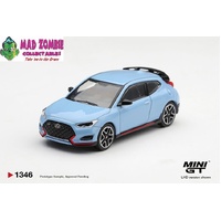 MINI GT 1/64 - Hyundai Veloster N Performance Blue - PRE-ORDER