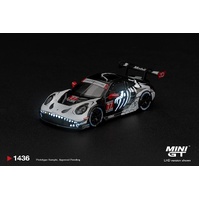 Cool Car & Mini GT 1/64 - REXY COMBO - Porsche 911 GT3 R (992) #77 AO Racing "Skeleton Rexy & Scania Flatbed Trailer - (PRE-ORDER)