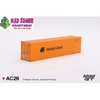 Mini GT 1/64 Scale - Dry Container 40' "Hapag-Lloyd" Limited Edition – Full Diecast Metal