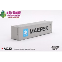 Mini GT 1/64 Scale - Dry Container 40' "Maersk" Limited Edition – Full Diecast Metal
