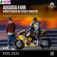 MoreArt 1/64 Scale - MV Augusta F4RR Virgin Goddess Cavalier Set (Resin Model) - (PRE-ORDER)