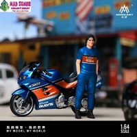 MoreArt 1/64 Scale - Triumph ST1050 Racing Motorcycle Figure Set (Resin Model) - (PRE-ORDER)