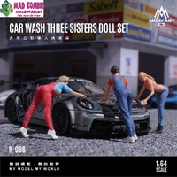 MoreArt 1/64 Scale - Car Wash Three Sisters Doll Set (Resin Model) - (PRE-ORDER)