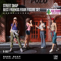 MoreArt 1/64 Scale - Street Style Best Friends Group Figurine Set (Resin Model) - (PRE-ORDER)
