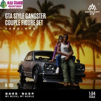 MoreArt 1/64 Scale - GTA Style Gangster Couple Set (Resin Model) - (PRE-ORDER)