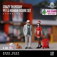 MoreArt 1/64 Scale - Trendy Rider with Ducatti Motorcycle Figure Set (Resin Model) - (PRE-ORDER)