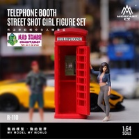 MoreArt 1/64 Scale - Telephone Booth Street Photography Female Figure Set Diorama - (PRE-ORDER)