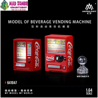 MoreArt 1/64 Scale - Coca-Cola/beverage vending machine set (Lighted) - (PRE-ORDER)