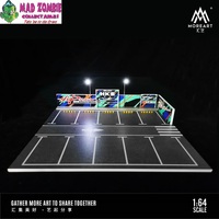 MoreArt - 1/64 Scale Garage Theme with LED Light - HKS Parking Lot Diorama