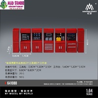 MoreArt 1/64 Scale - Red Maintenance Work Bench - (Resin Model) - (PRE-ORDER)