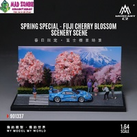 MoreArt 1/64 Scale - Fuji Cherry Blossom Scenery Scene - (PRE-ORDER)