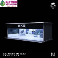 MoreArt - 1/64 Scale Garage Theme with LED Light - HKS Garage Workshop Diorama