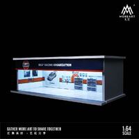 MoreArt - 1/64 Scale Garage Theme with LED Light - Gulf Garage Workshop Diorama