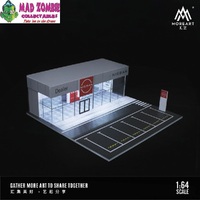 MoreArt - 1/64 Scale Garage Theme with LED Light - Nissan Dealership Showroom Diorama