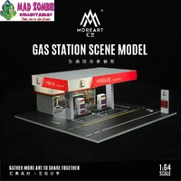 MoreArt - 1/64 Scale - Gas Station Diorama with Gas Pumps